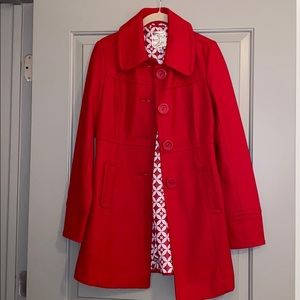 Tulle - Red Peacoat - XS